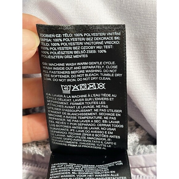 The North Face Women's Oatmeal Full Zip Fuzzy Fleece Osito Jacket Grey Sz L - Picture 10 of 15